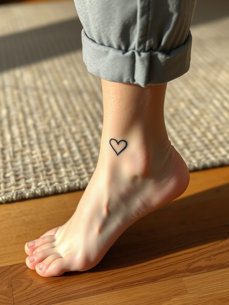 20+ Minimalist Heart Outline Tattoos to Steal Yours