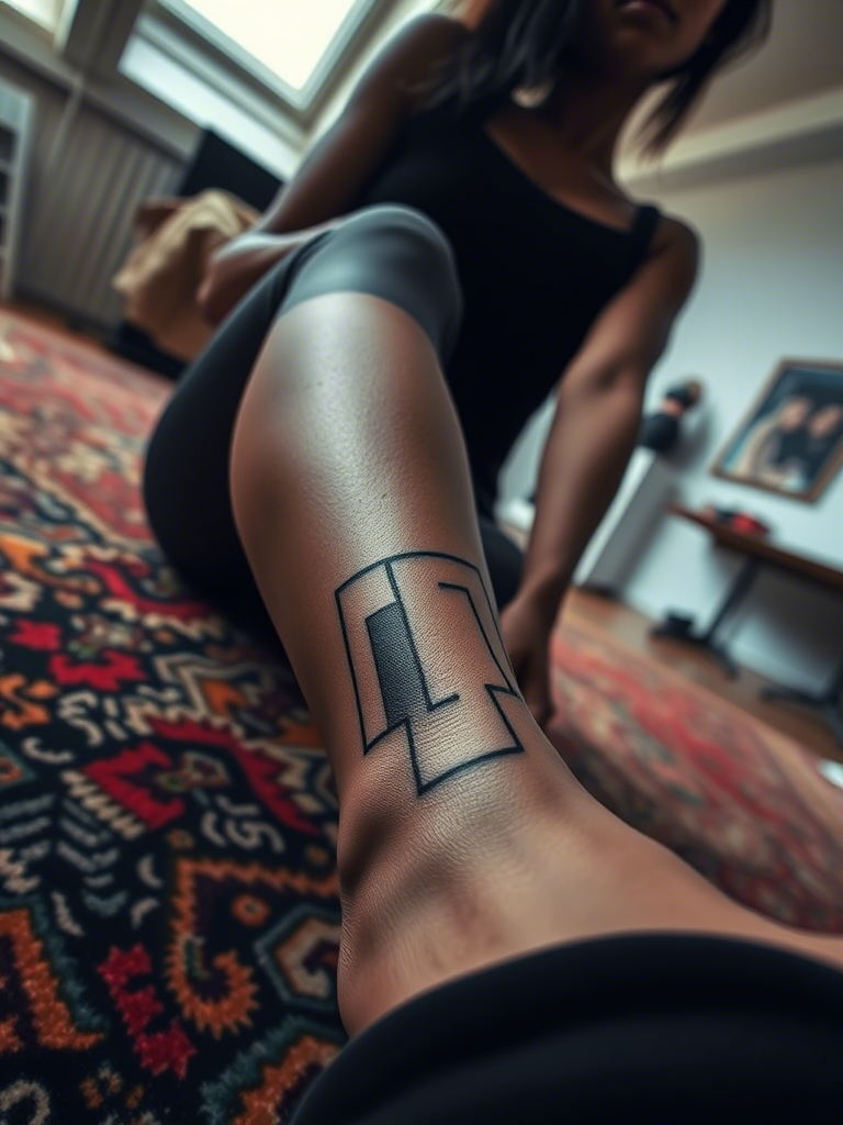20+ Satisfying and Abstract Knee Tattoo Ideas