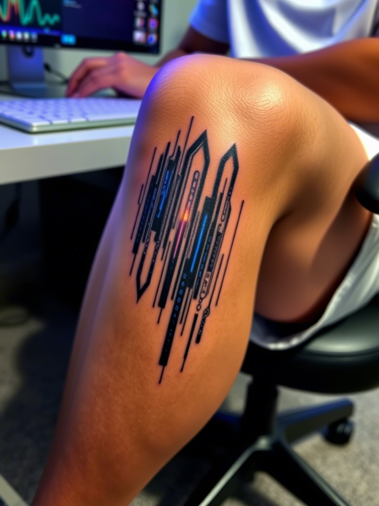 20+ Satisfying and Abstract Knee Tattoo Ideas