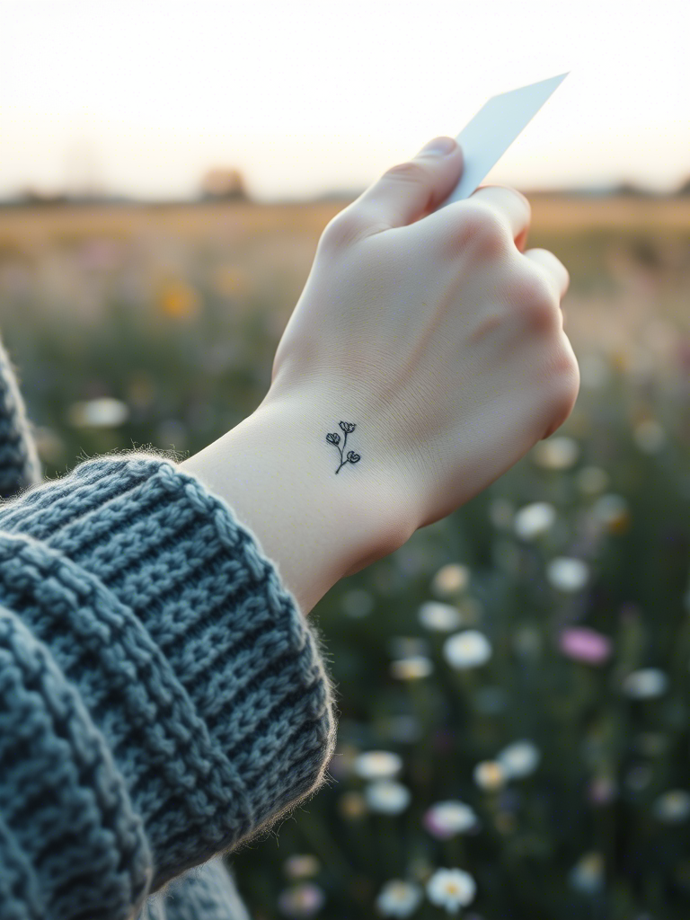 20+ Minimalistic Forearm Floral Tattoo Ideas