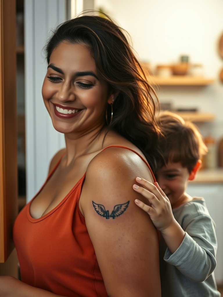 20+ Sweet And Delicate Angel Number Tattoos On The Arm