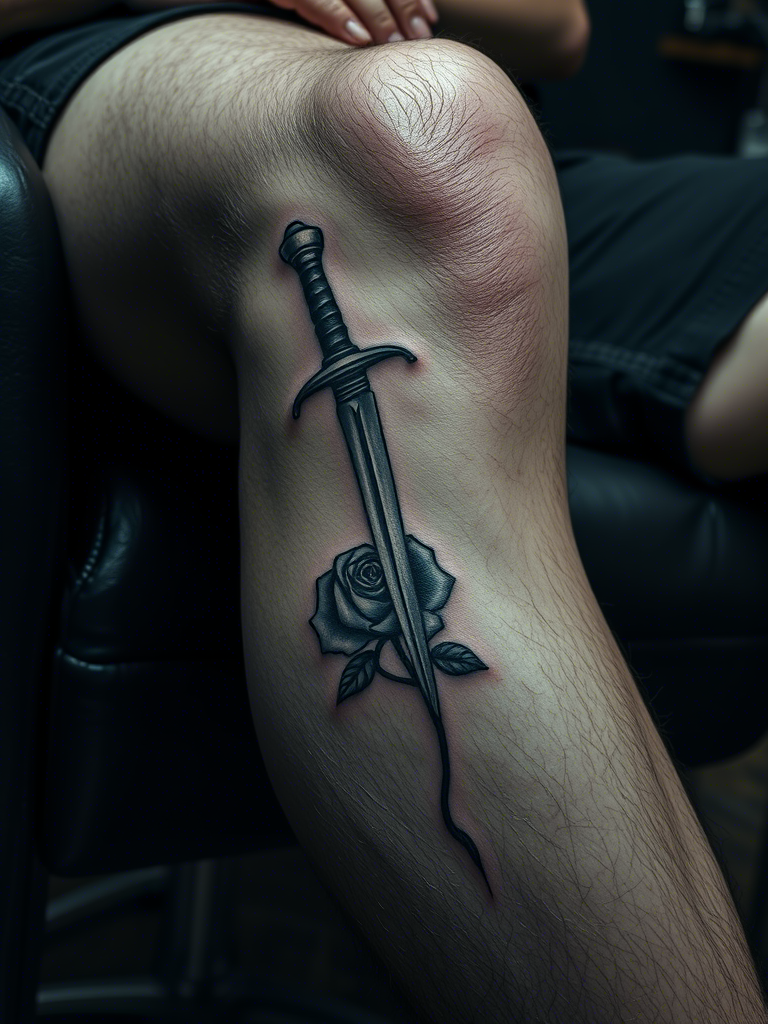 20+ Above Knee Tattoo Designs That’ll Steal All the Attention (In the Best Way)