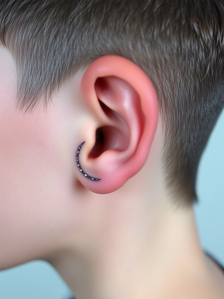 20+ Tiny Sparkly Moon Tattoos