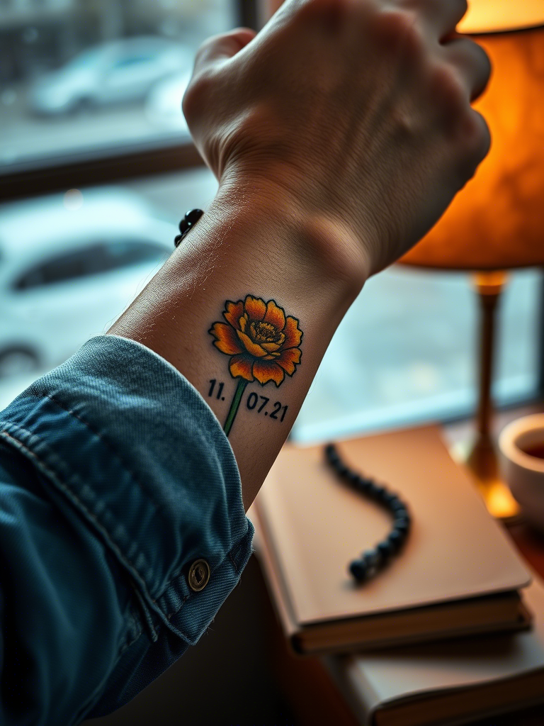 Meaningful Marigold Tattoos, Designs & Ideas
