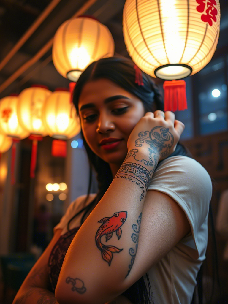 20+ Black and Red Koi Fish Forearm Tattoos That’ll Make You Rethink Everything You Thought About Ink