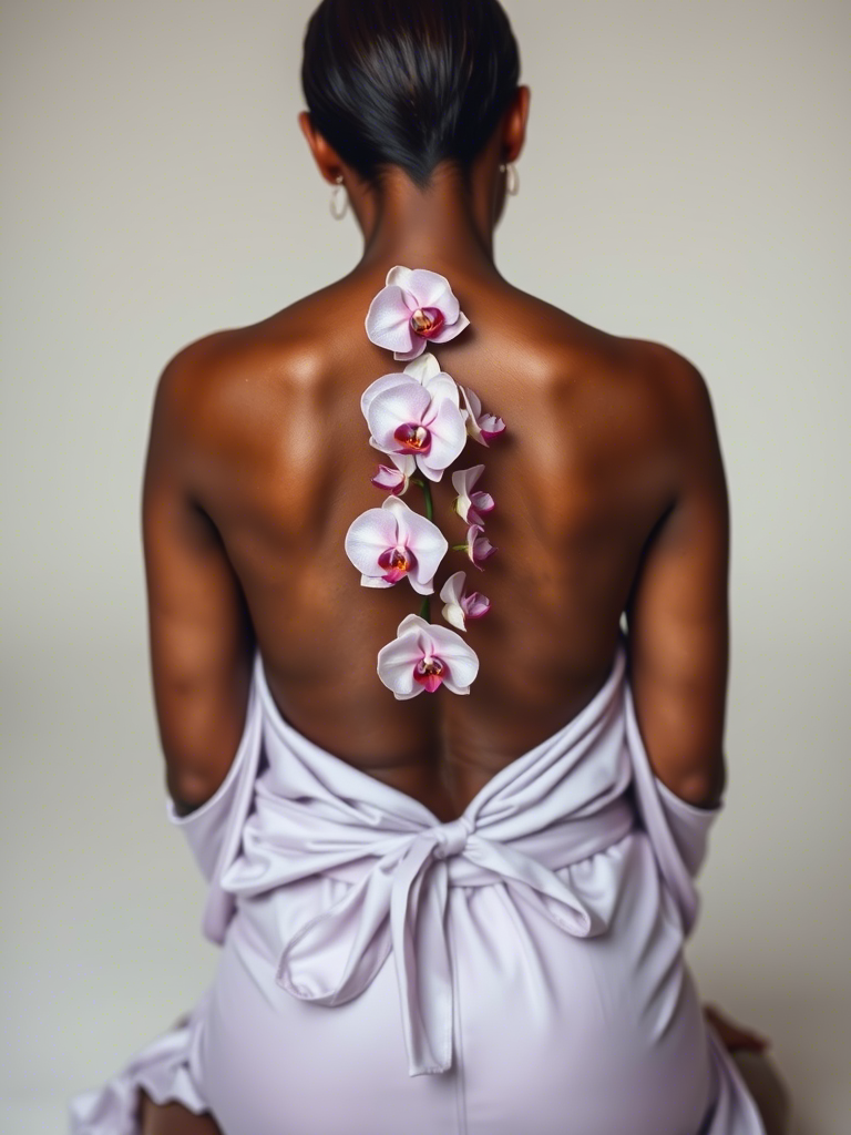 20+ Elegant Floral Spine Tattoo