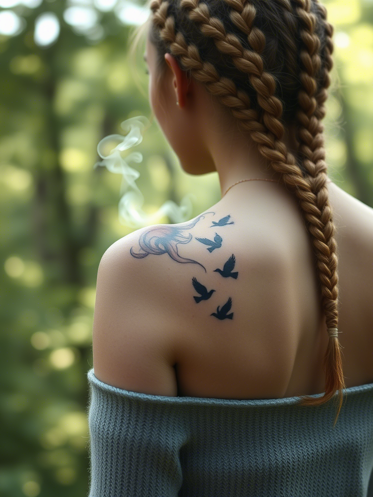 20+ Satisfying Smoke Tattoos That’ll Light Up Your Day