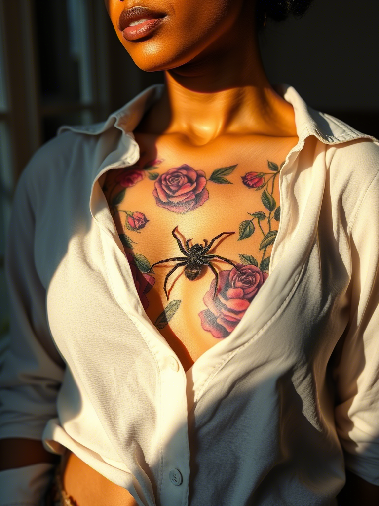 20+ Abdomen Spider Tattoo Ideas