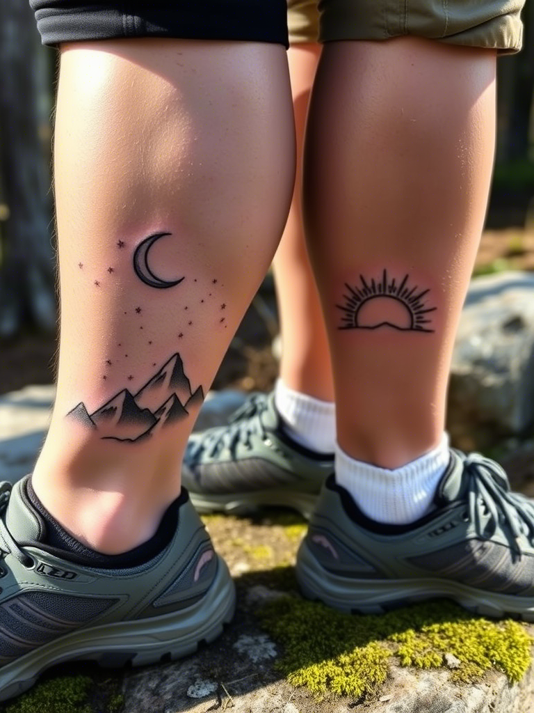 20+ Sun and Moon Couple, Friendship Tattoos That’ll Make You Believe in Cosmic Connections
