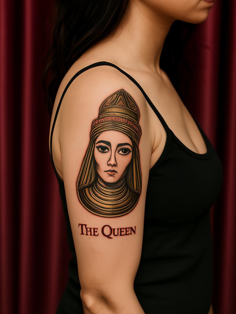20+ Queen Tattoos for Regal Women