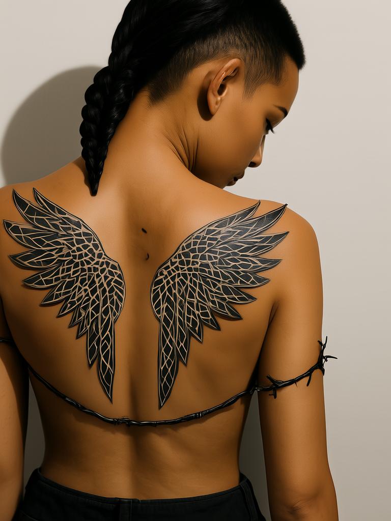 20+ Stunning Angel Wing Tattoo Design Ideas