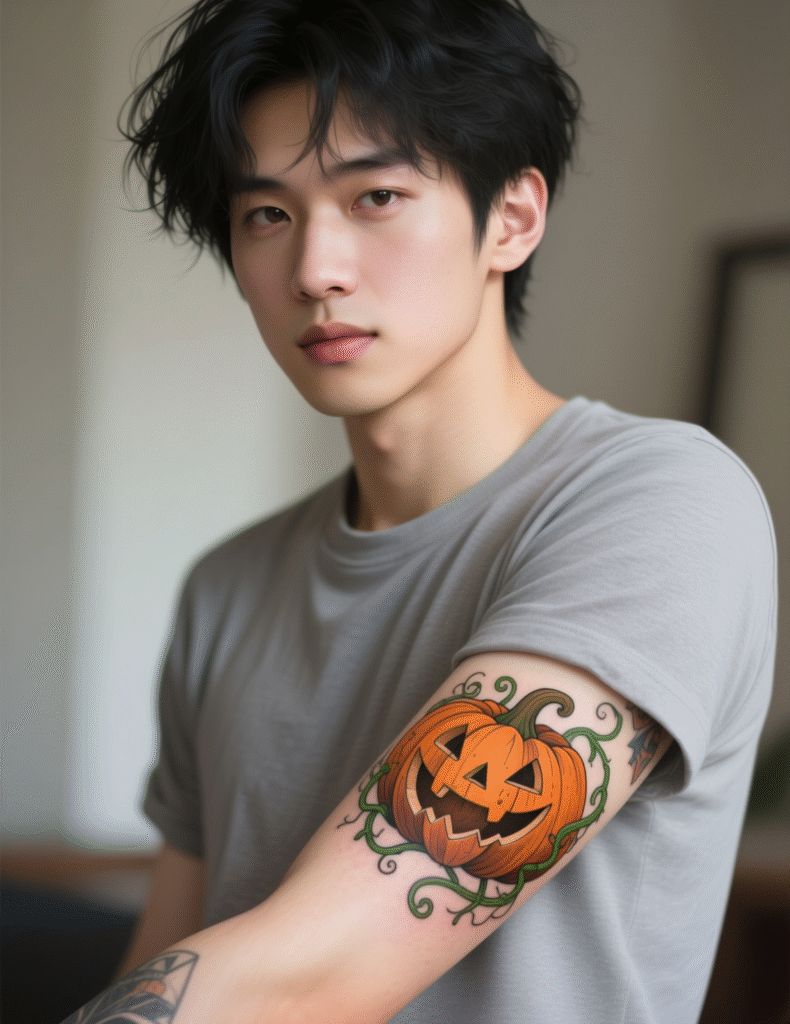 20+ Stunning Pumpkin Tattoo Ideas