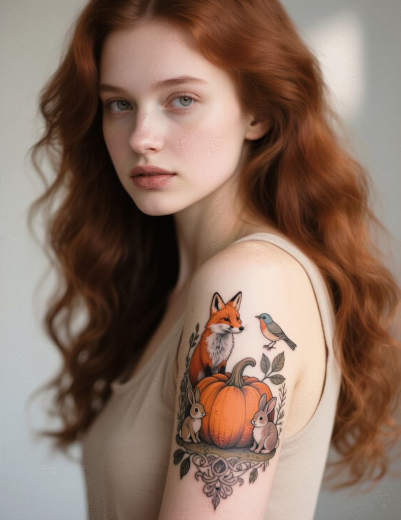 20+ Stunning Pumpkin Tattoo Ideas