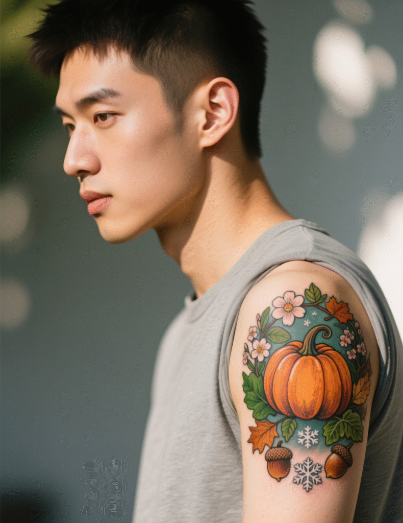 20+ Stunning Pumpkin Tattoo Ideas