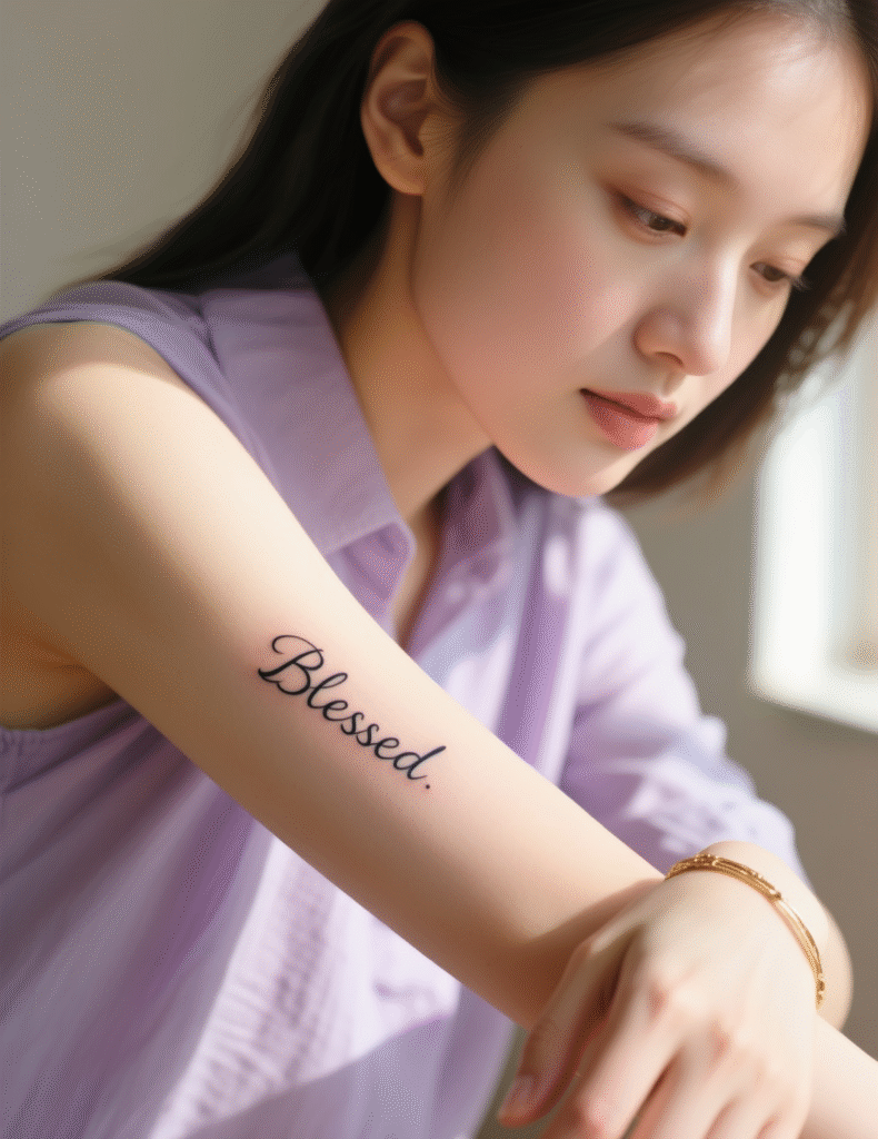 20+ Blessed Tattoo Ideas for Women