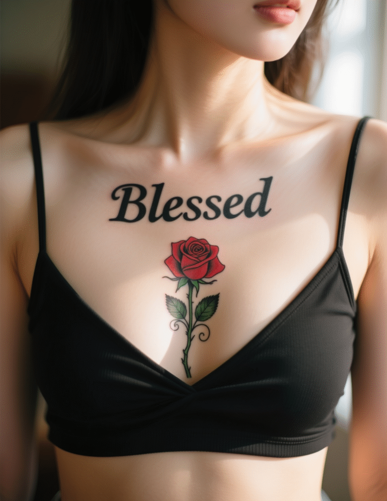 20+ Blessed Tattoo Ideas for Women