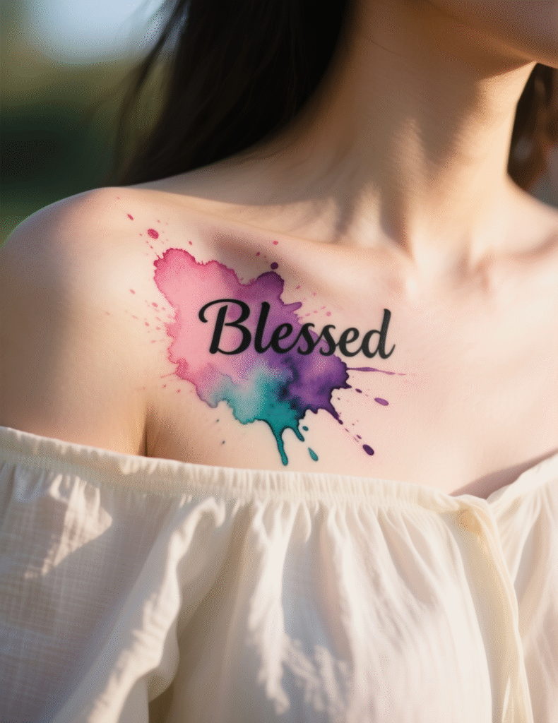 20+ Blessed Tattoo Ideas for Women