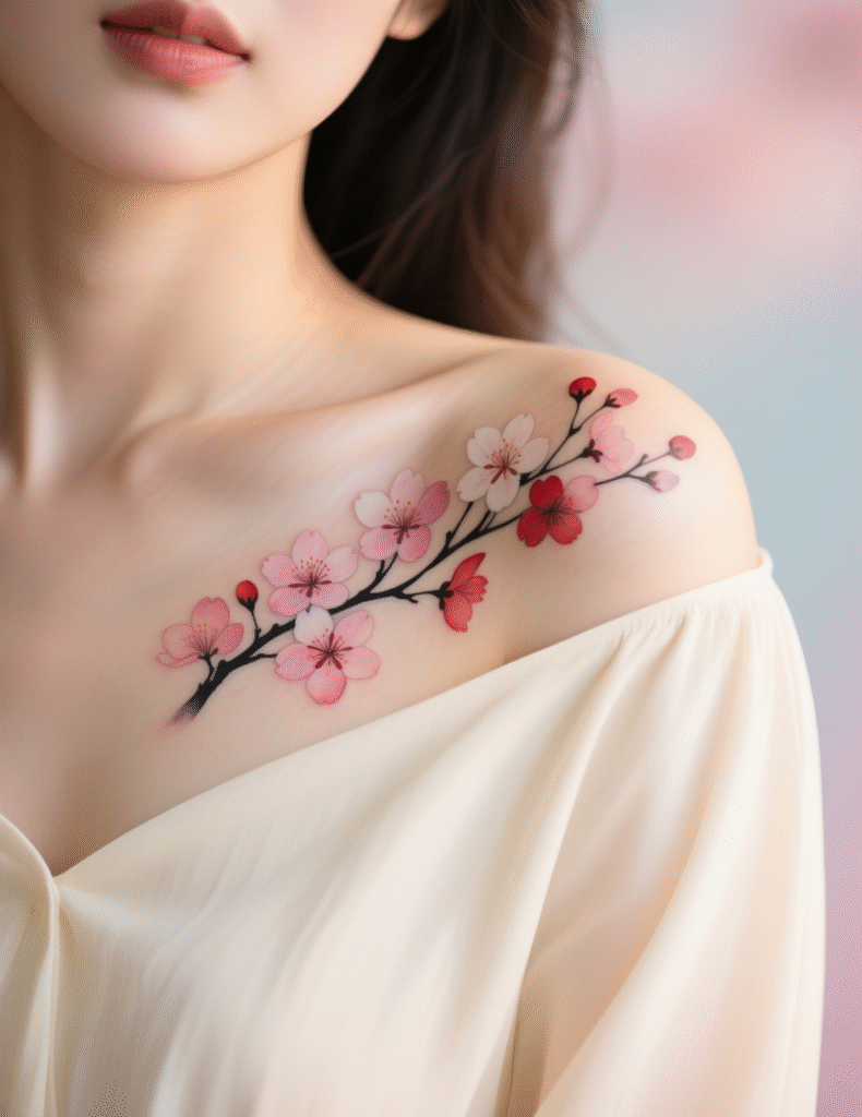20+ Refreshing Cherry Blossom Tree Tattoos That Make Life Worth Living