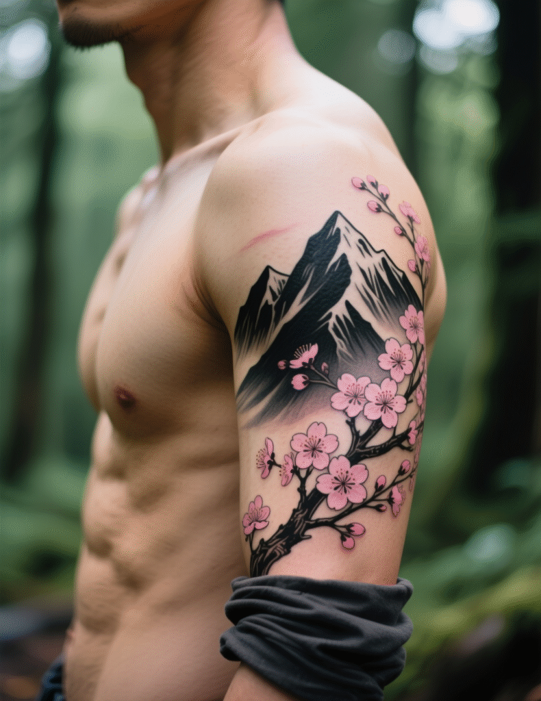 20+ Refreshing Cherry Blossom Tree Tattoos That Make Life Worth Living