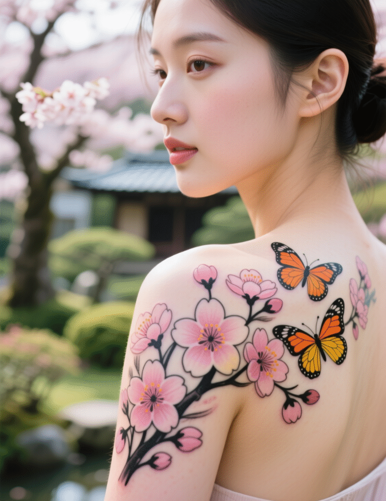 20+ Refreshing Cherry Blossom Tree Tattoos That Make Life Worth Living