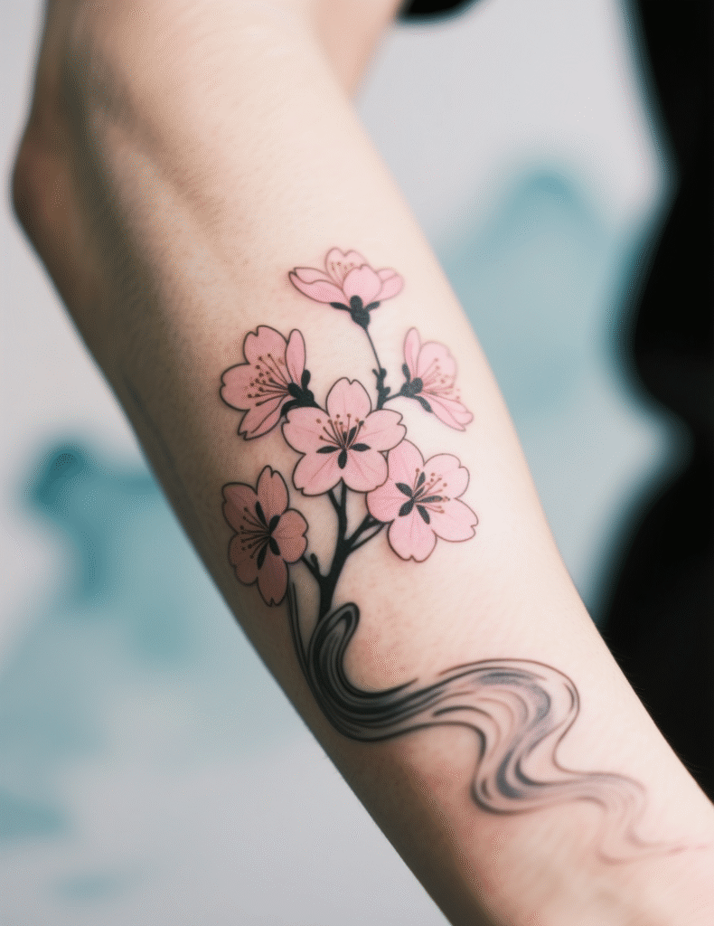 20+ Refreshing Cherry Blossom Tree Tattoos That Make Life Worth Living
