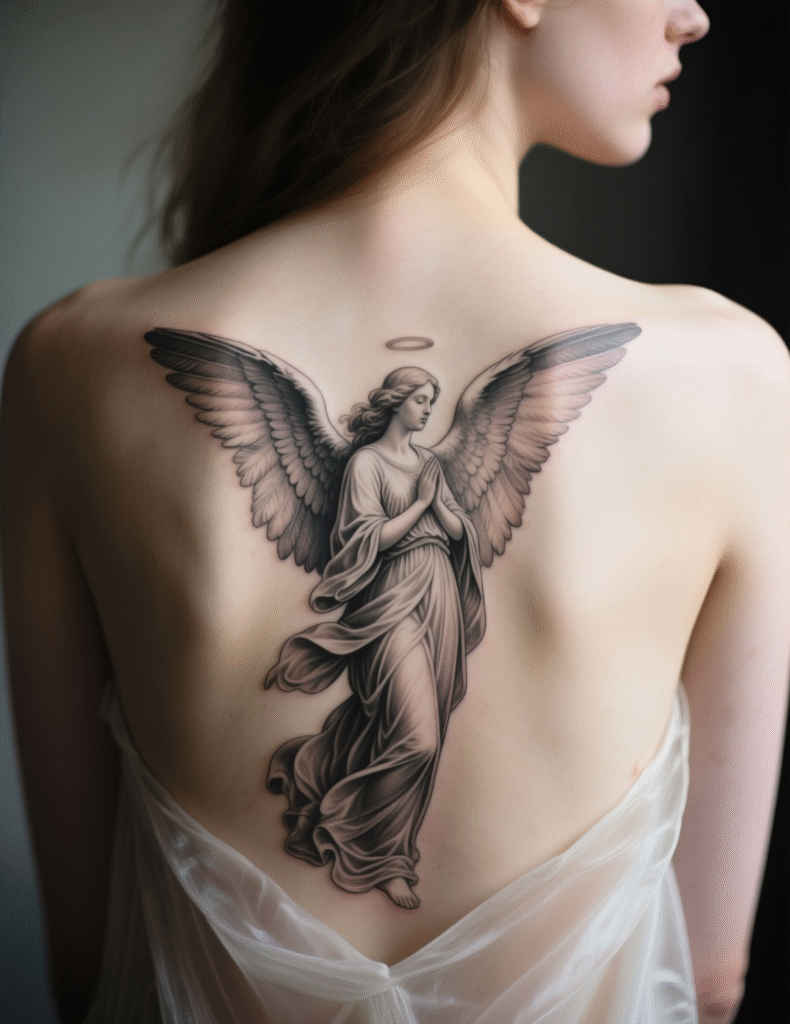 20+ Guardian Angel Tattoo Art Ideas for Women