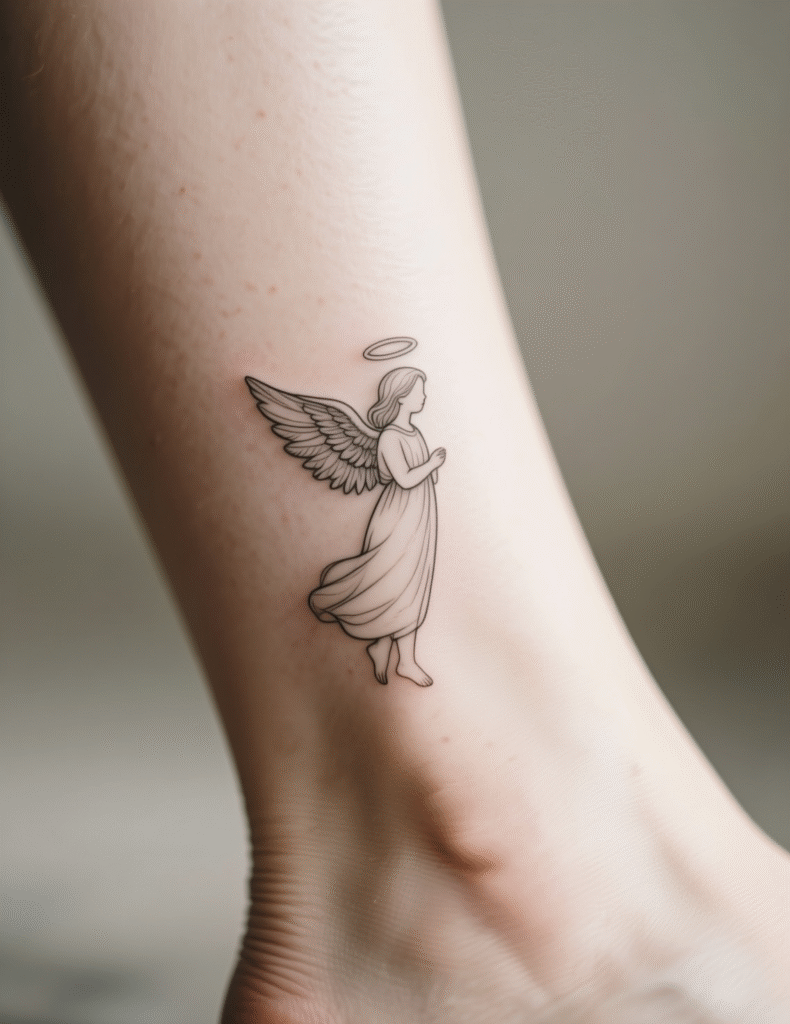 20+ Guardian Angel Tattoo Art Ideas for Women