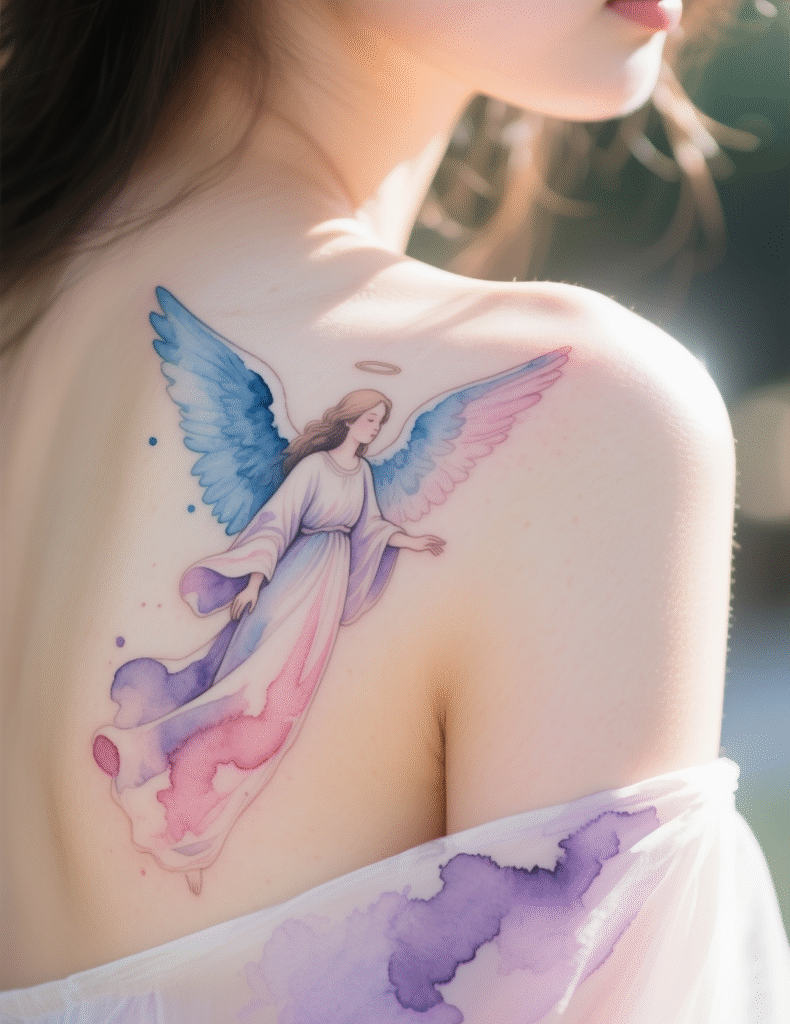 20+ Guardian Angel Tattoo Art Ideas for Women