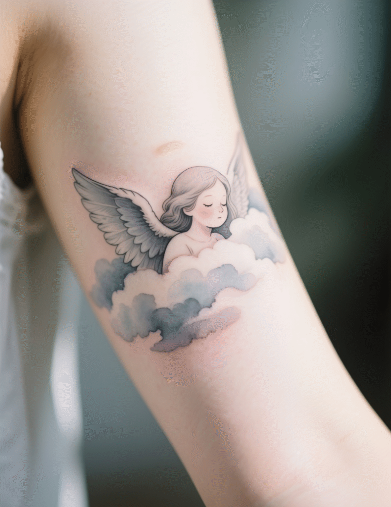 20+ Guardian Angel Tattoo Art Ideas for Women
