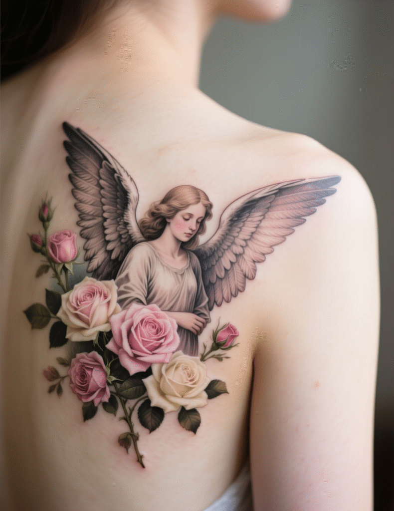 20+ Guardian Angel Tattoo Art Ideas for Women