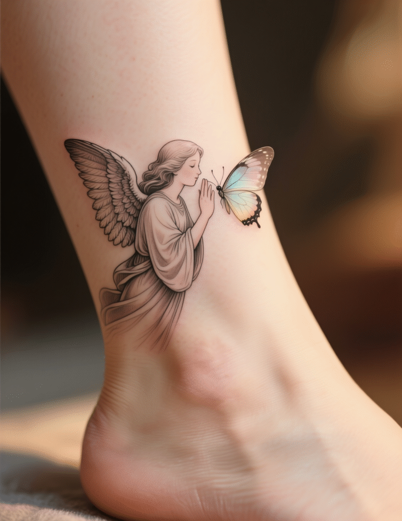 20+ Guardian Angel Tattoo Art Ideas for Women