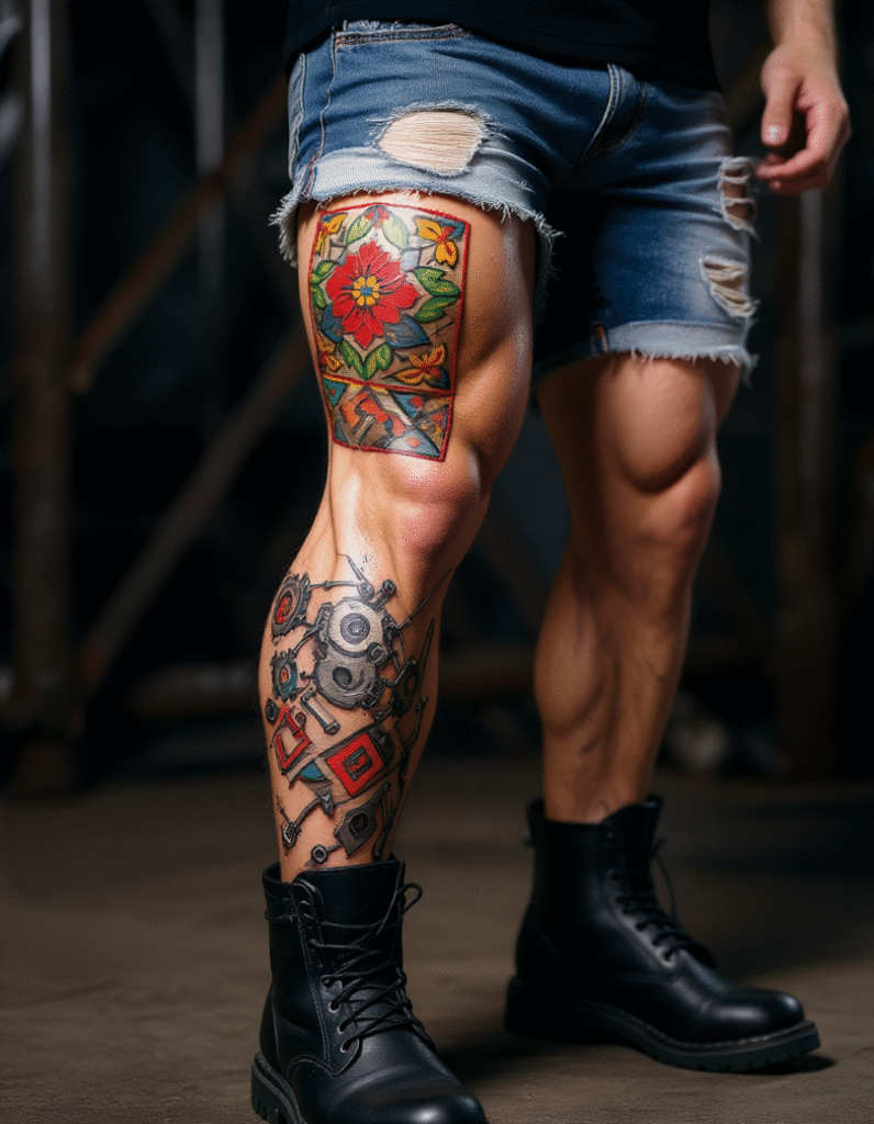 20+ Patchwork Tattoo Ideas for Men