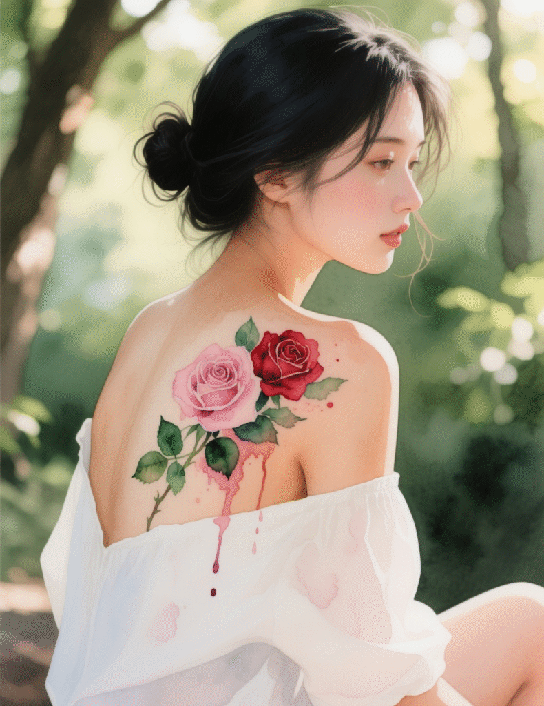 20+ Stunning Flower Shoulder Tattoo Ideas