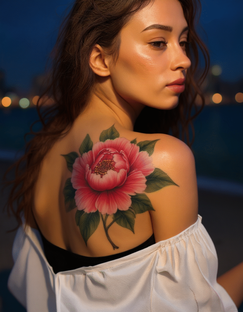 20+ Stunning Flower Shoulder Tattoo Ideas