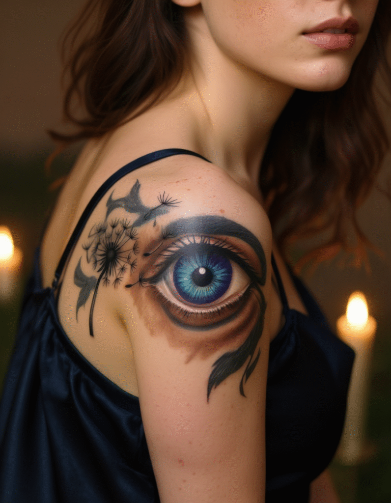 20+ Stunning Flower Shoulder Tattoo Ideas