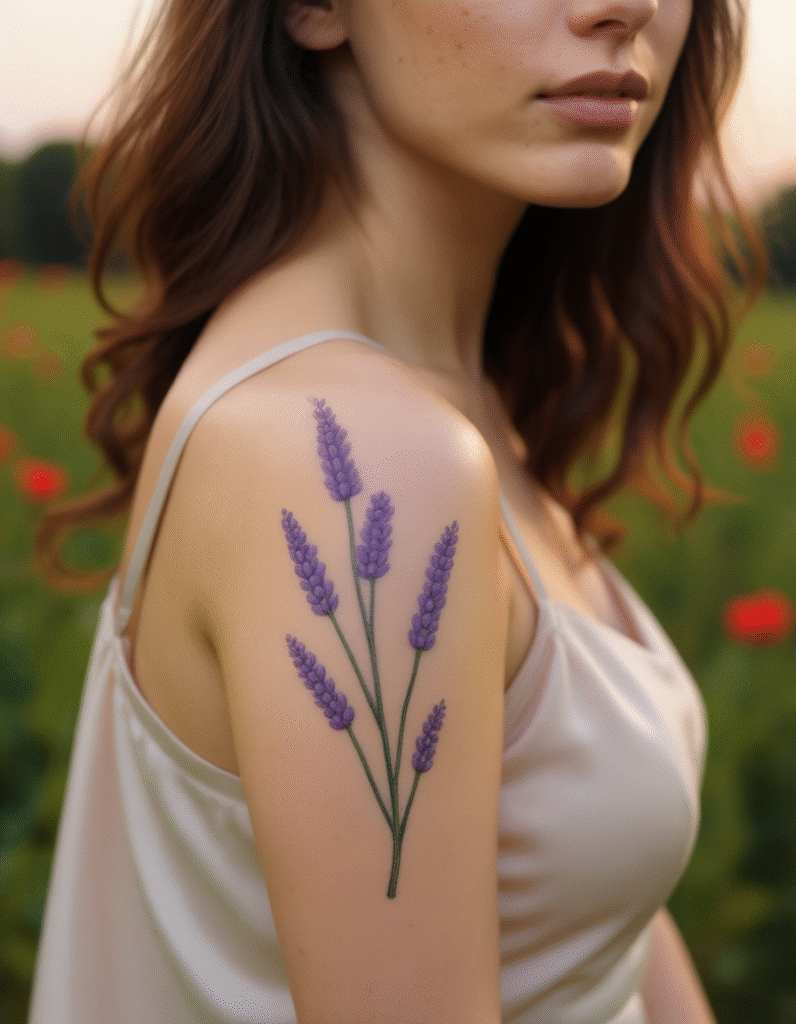 20+ Stunning Flower Shoulder Tattoo Ideas