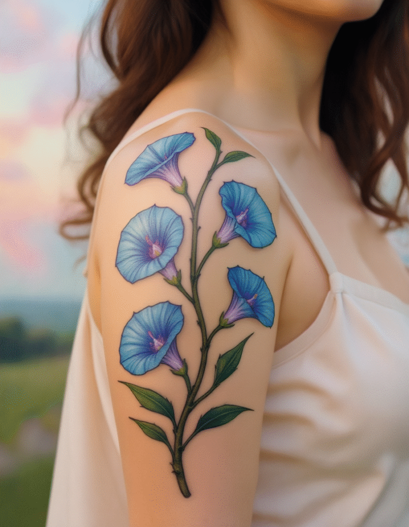 20+ Stunning Flower Shoulder Tattoo Ideas