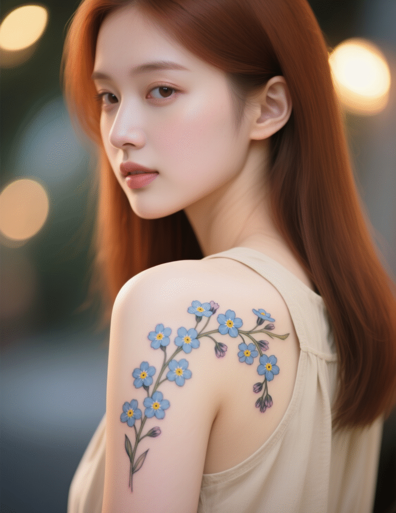 20+ Stunning Flower Shoulder Tattoo Ideas