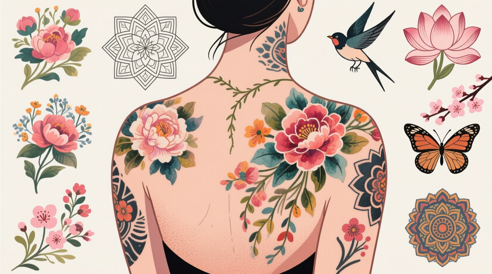 20+ Stunning Flower Shoulder Tattoo Ideas