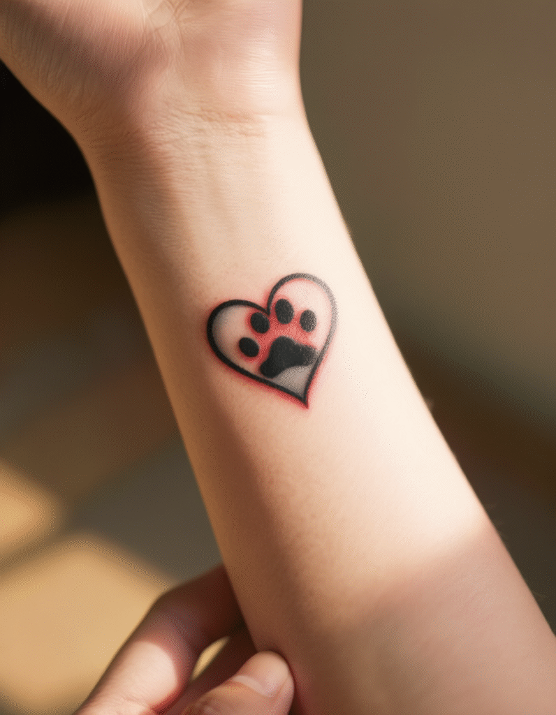 20+ Adorable Dog Paws Tattoo Design Ideas