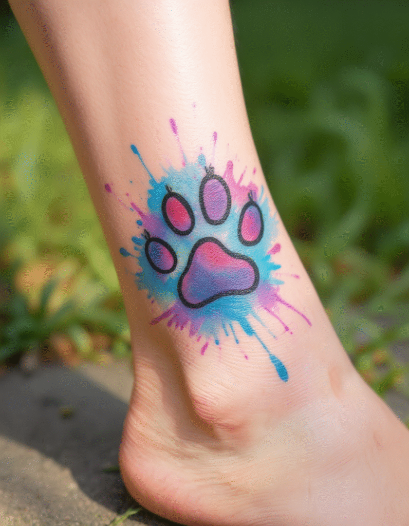 20+ Adorable Dog Paws Tattoo Design Ideas