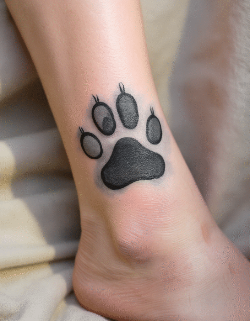 20+ Adorable Dog Paws Tattoo Design Ideas