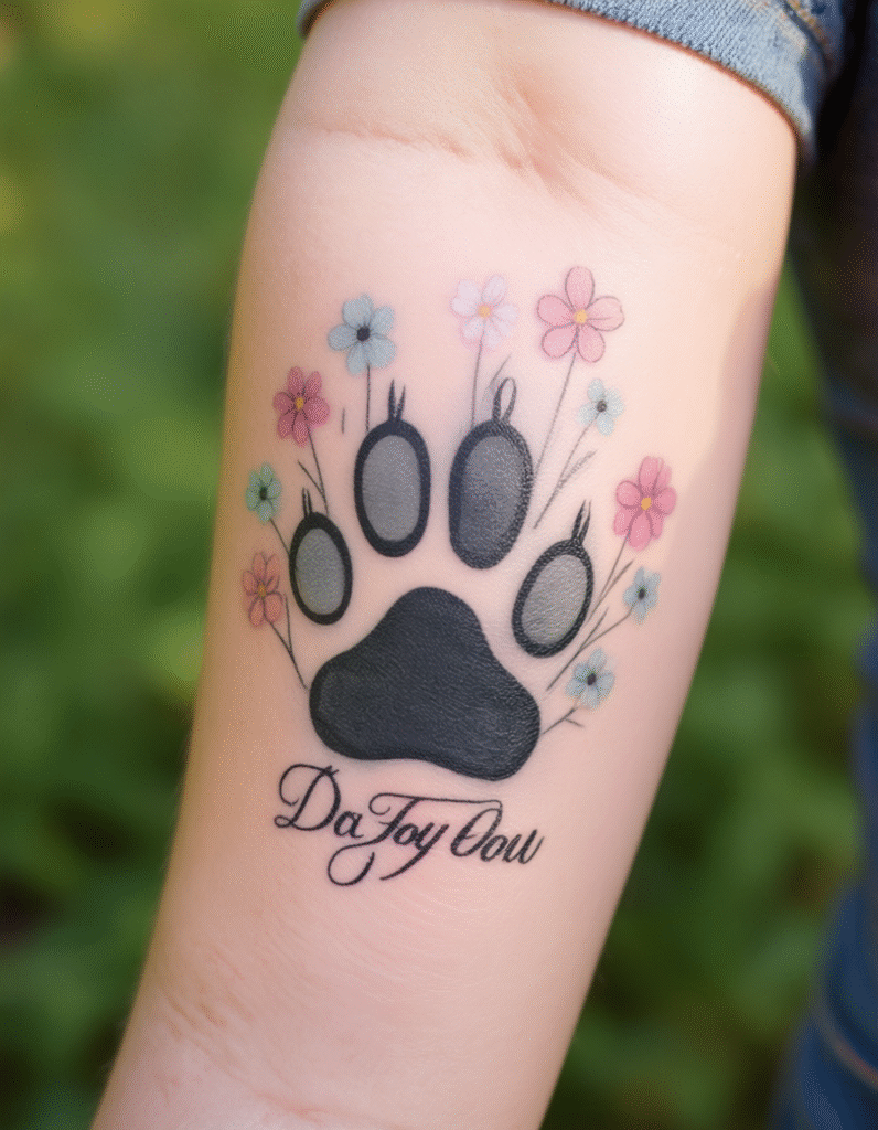 20+ Adorable Dog Paws Tattoo Design Ideas