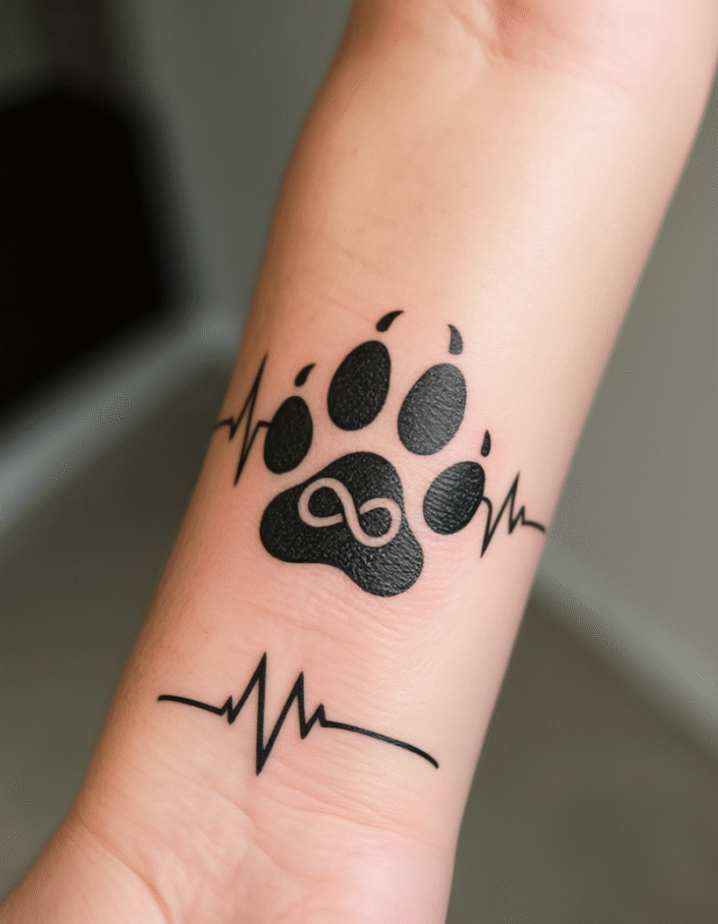 20+ Adorable Dog Paws Tattoo Design Ideas