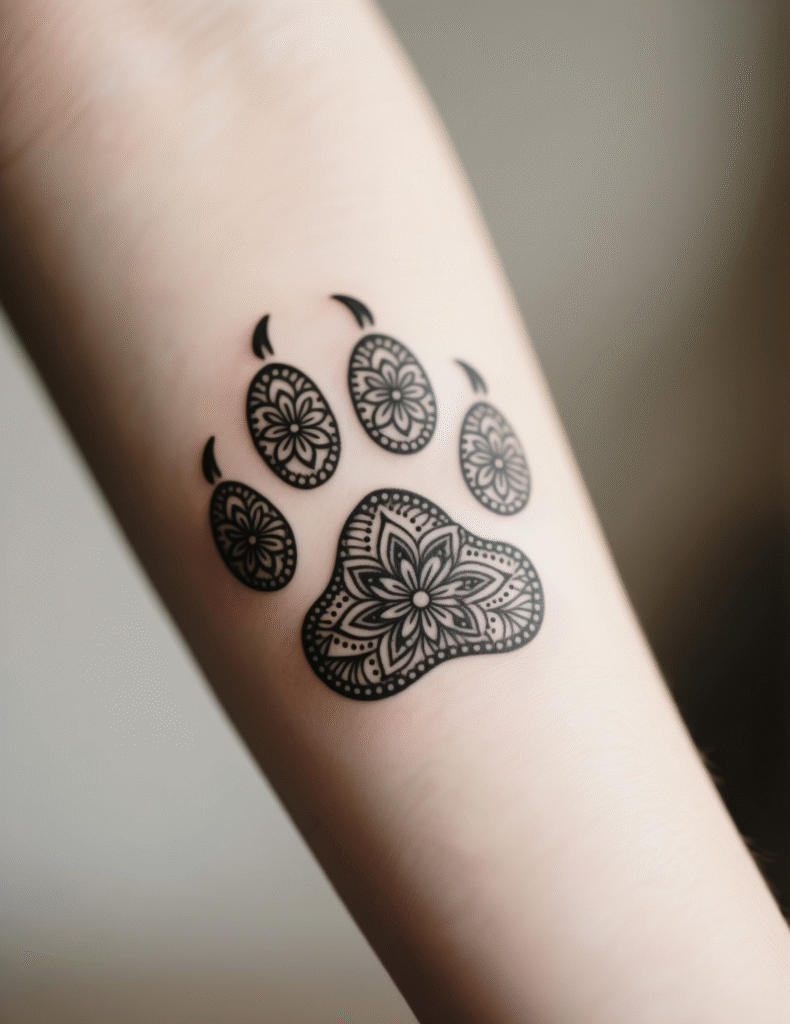 20+ Adorable Dog Paws Tattoo Design Ideas