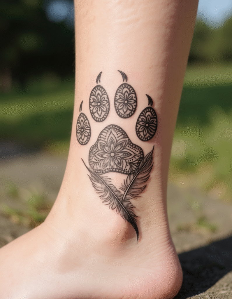 20+ Adorable Dog Paws Tattoo Design Ideas