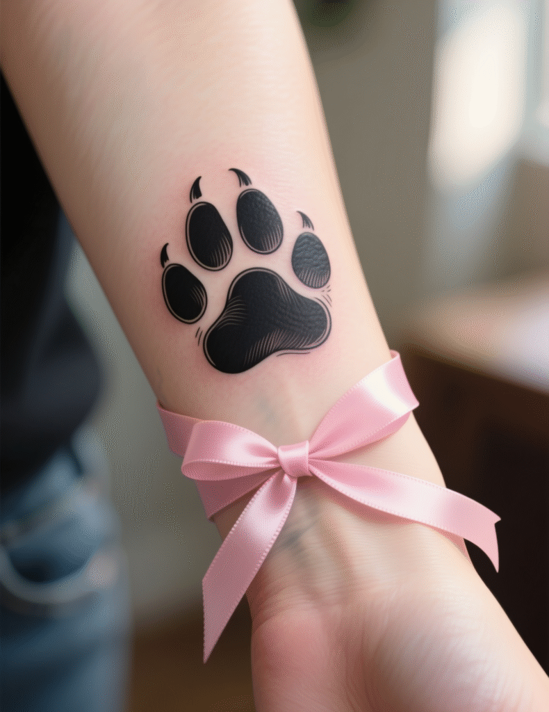 20+ Adorable Dog Paws Tattoo Design Ideas