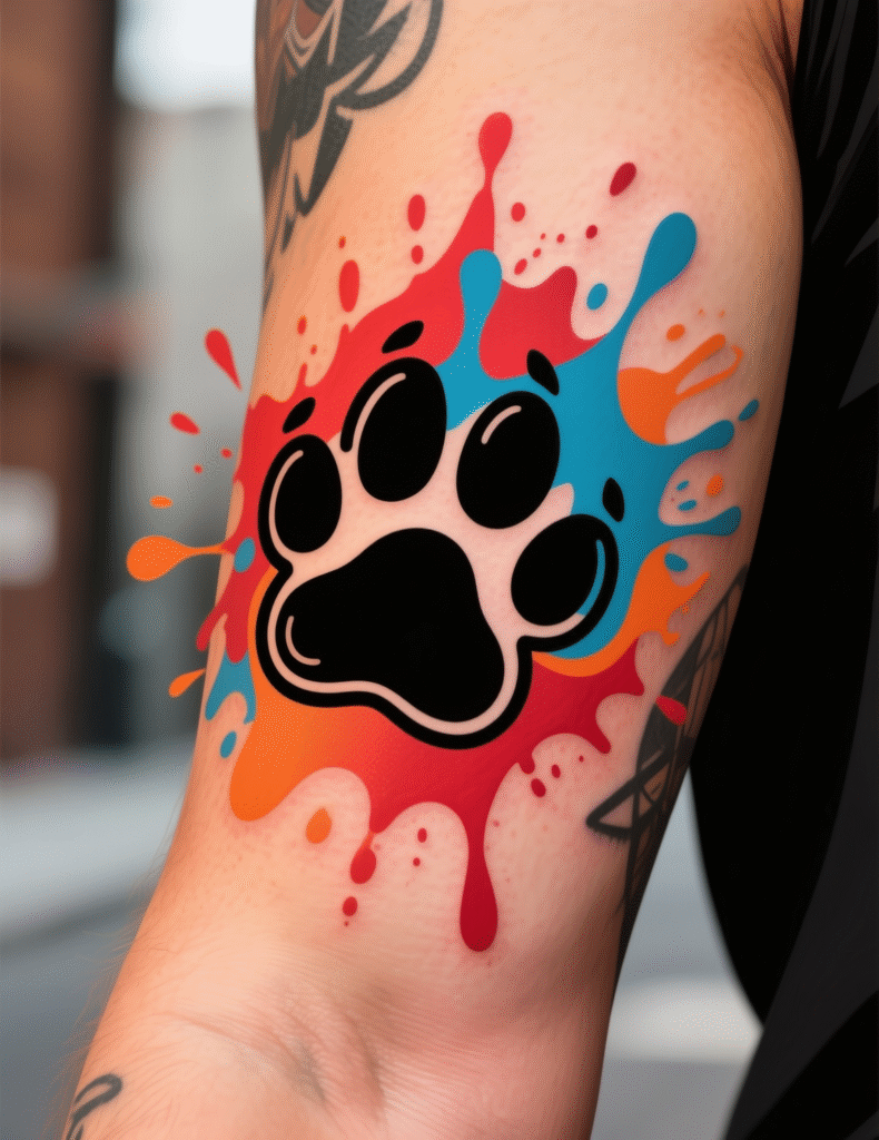 20+ Adorable Dog Paws Tattoo Design Ideas