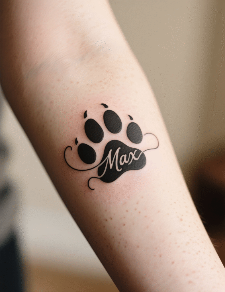 20+ Adorable Dog Paws Tattoo Design Ideas
