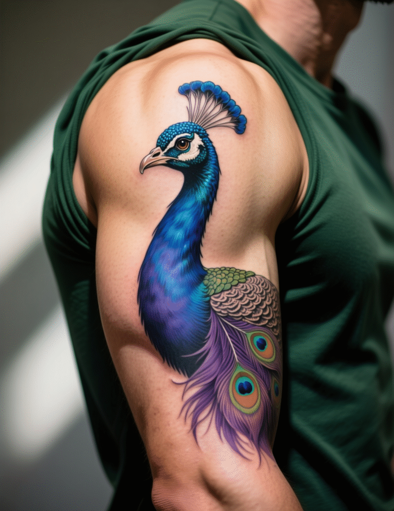 20+ Vibrant Plumage Peacock Sleeve Tattoos